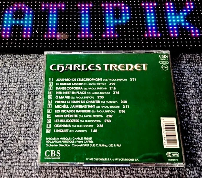 🎶 Charles Trenet - Speel Me Wat Op De Elektrofoon - Vintage CD Pépite🥇 – photo 2